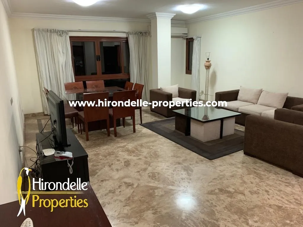 Shared Pool Flat For Rent In Maadi Sarayat