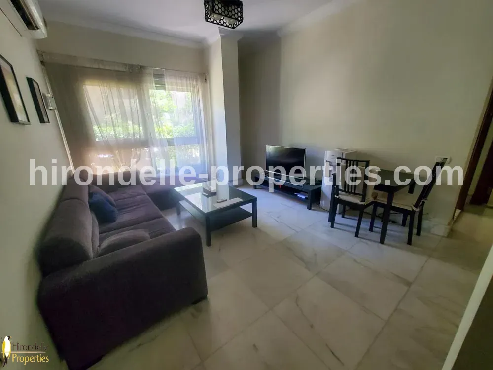 Fully Furnished Flat With Open Kitchen , Pool ,Gym For Rent In Maadi Sarayat