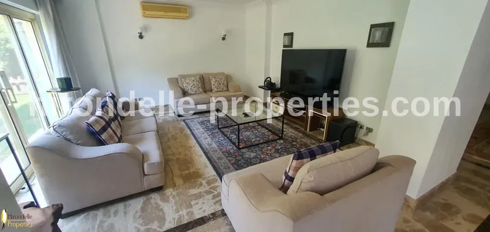 Ground Floor With Shared Pool For Rent In Maadi Sarayat