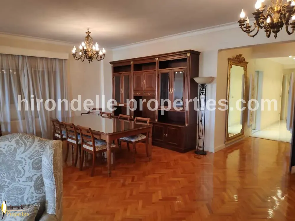 Flat With Balcony For Rent In Zamalek