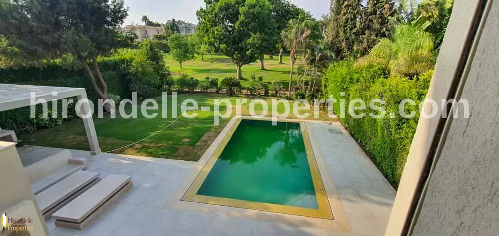 Villa With Pool And Garden For Rent In Katameya Heights