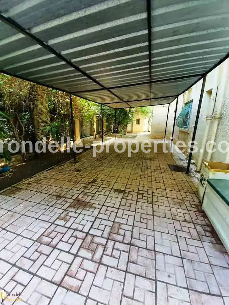 Prime Location Villa With Private Garden For Rent In Maadi Sarayat