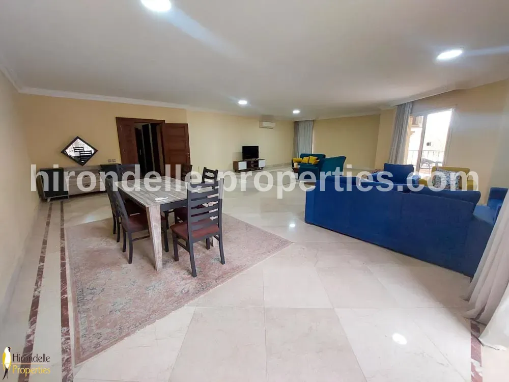 Duplex With Shared Pool For Rent In Maadi Sarayat