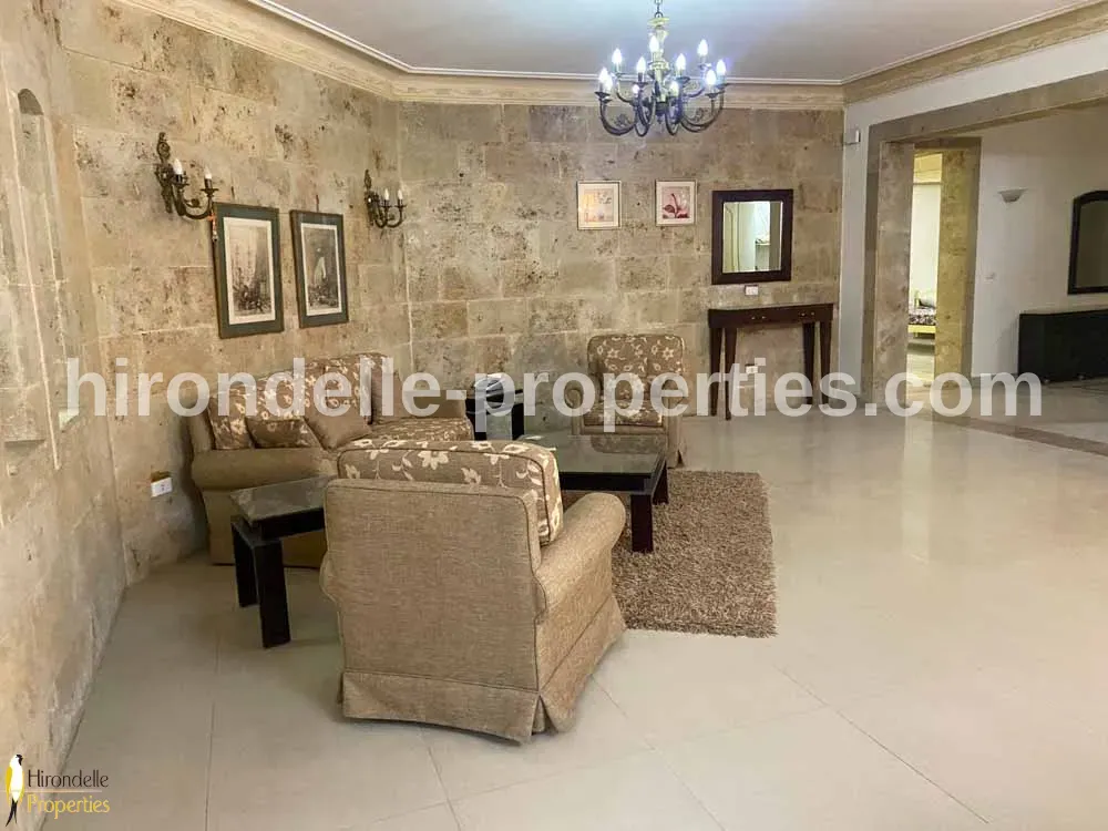 Duplex With Private Garden For Rent In Katameya Heights