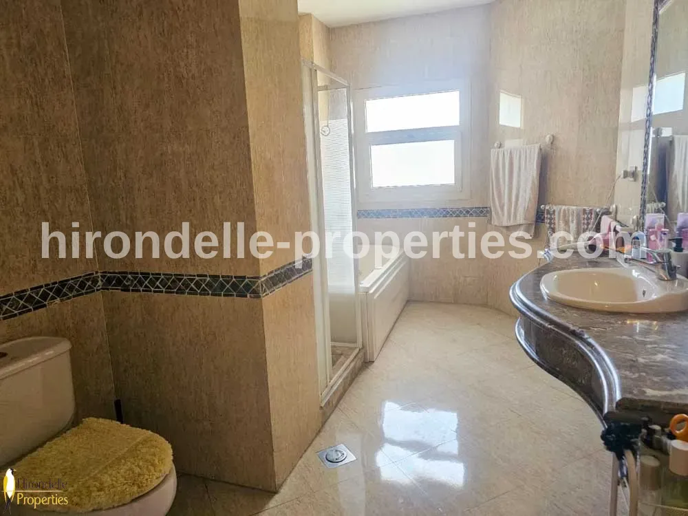 Fully Furnished Flat With Shared Pool For Rent In Maadi