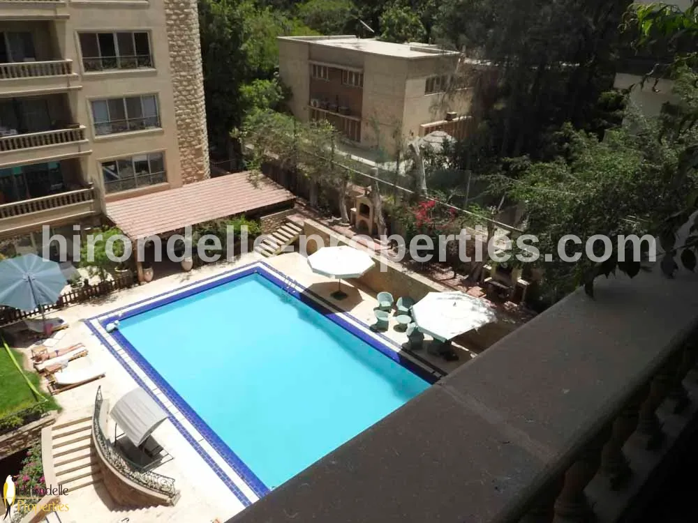 Penthouse With Private And Shared Pool For Rent In Maadi Sarayat