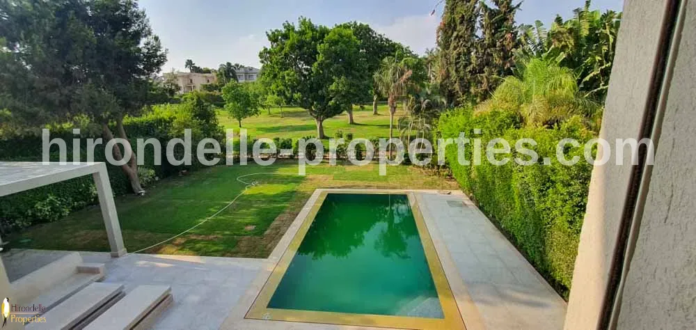 Villa With Pool And Garden For Rent In Katameya Heights