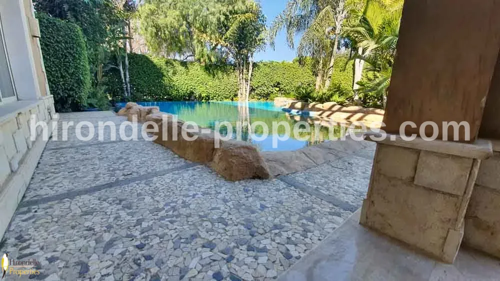 Villa With Private Pool And Garden For Rent In Katameya Heights