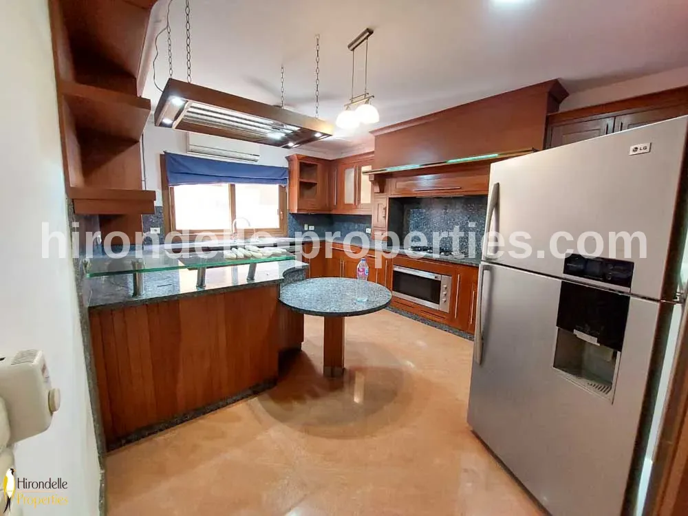 Luxurious Flat With Shared Pool For Rent In Maadi Degla