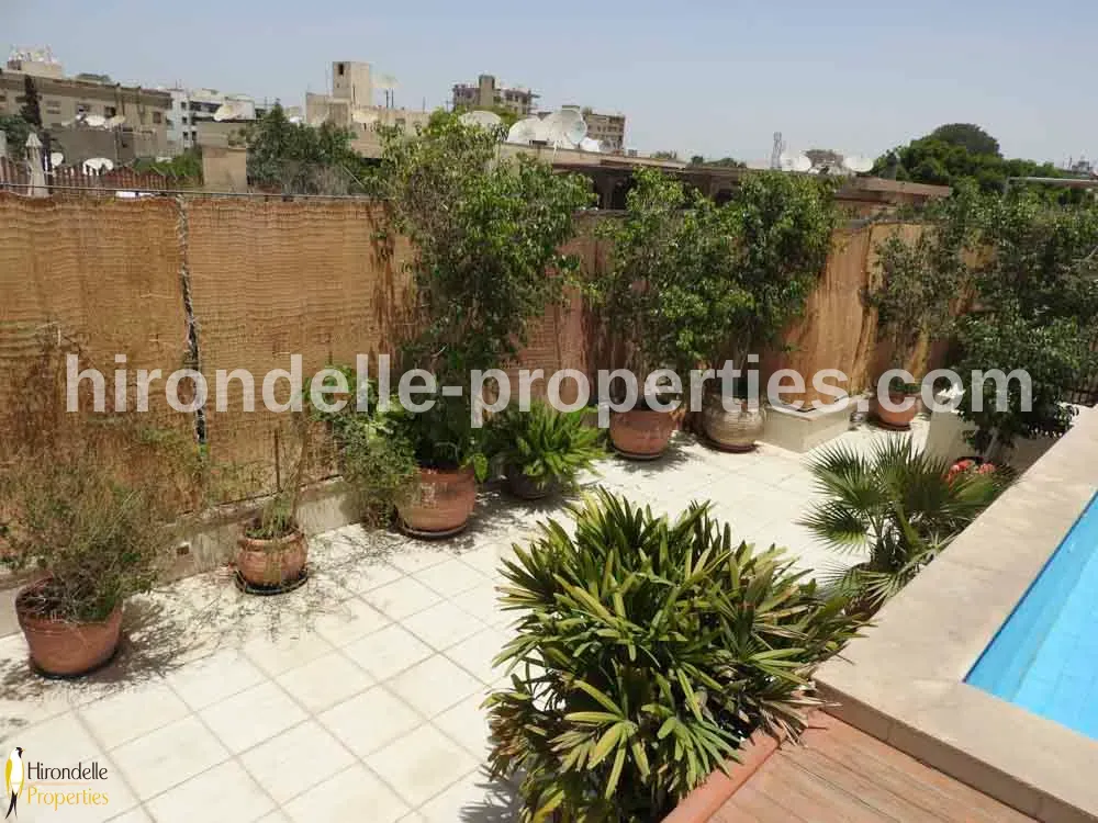 Penthouse With Private And Shared Pool For Rent In Maadi Sarayat