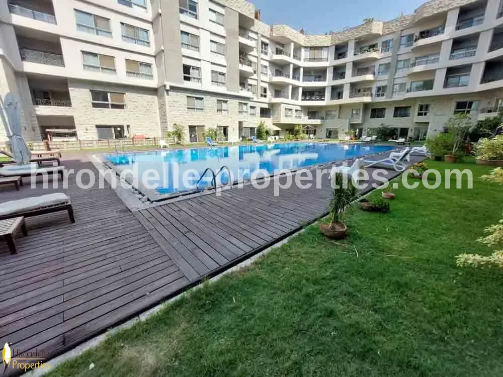 Flat With Shared Pool And GYM 4 Rent In Maadi Sarayat