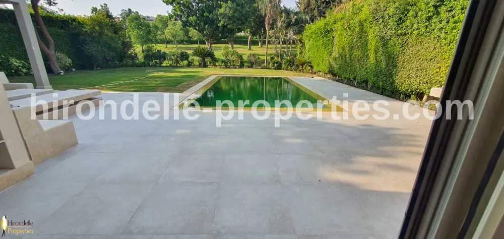 Villa With Pool And Garden For Rent In Katameya Heights