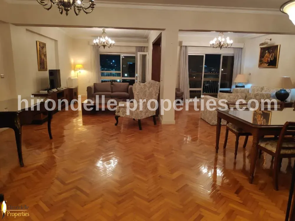 Flat With Balcony For Rent In Zamalek