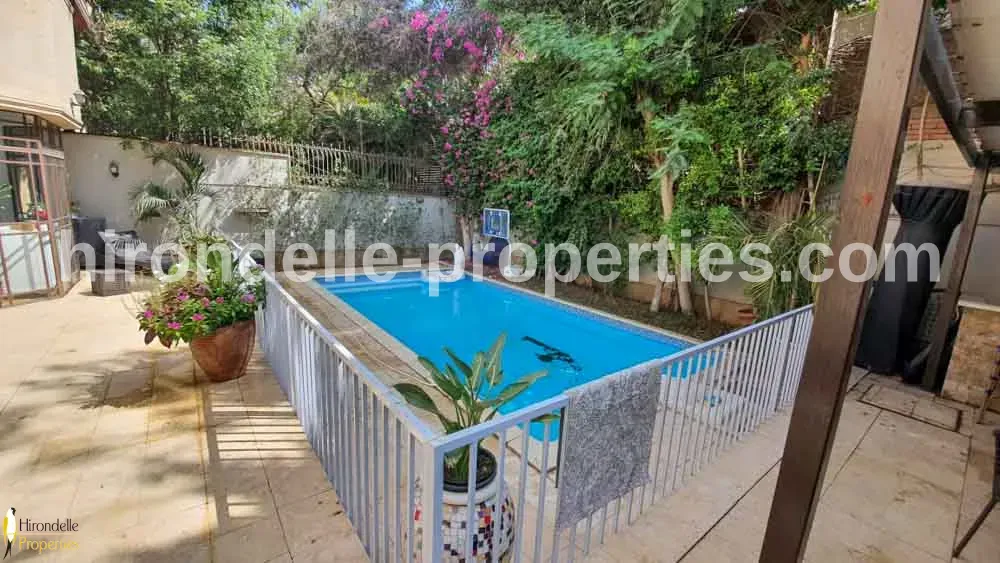 Villa With Private Pool And Garden For Rent In Maadi Sarayat