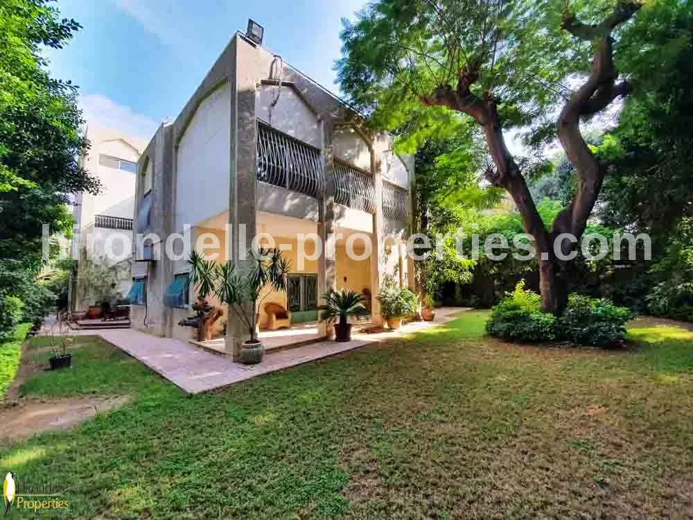 Prime Location Villa With Private Garden For Rent In Maadi Sarayat