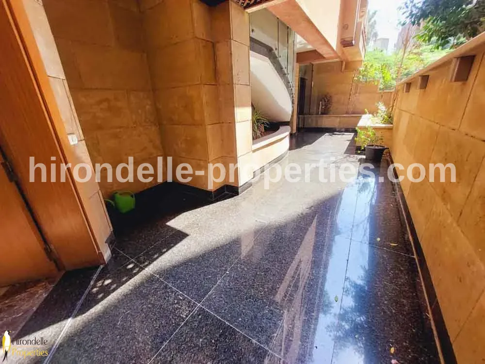 Ground Floor Duplex With Shared Pool For Rent In Maadi Degla