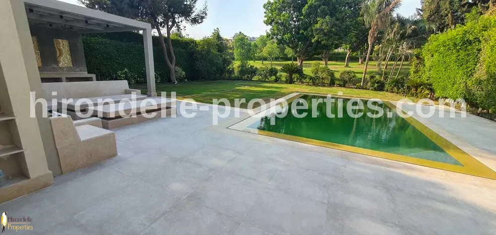 Villa With Pool And Garden For Rent In Katameya Heights