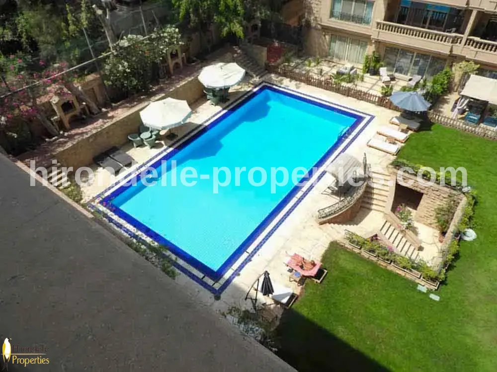 Ground Floor With Shared Pool For Rent In Maadi Sarayat