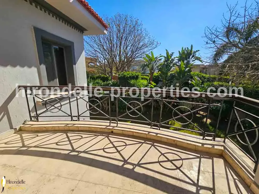 Villa With Private Garden For Rent In Katameya Heights