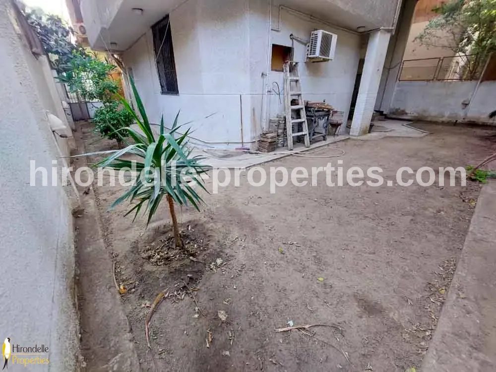 Ground Floor Duplex With Private Garden For Rent In Maadi Degla