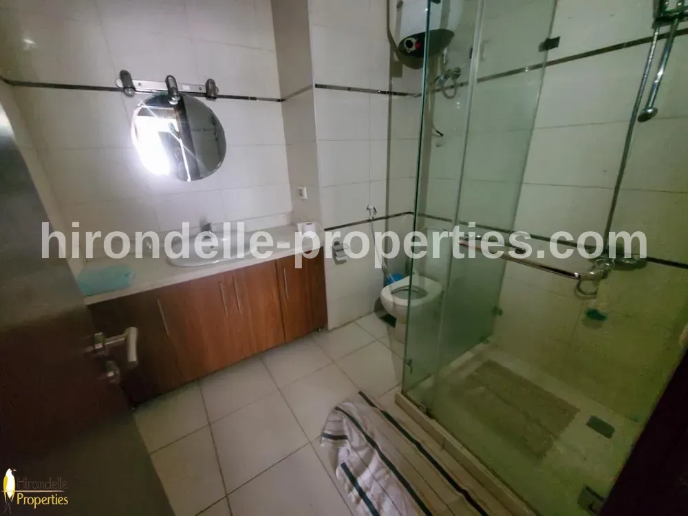 Fully Furnished Flat With Open Kitchen , Pool ,Gym For Rent In Maadi Sarayat