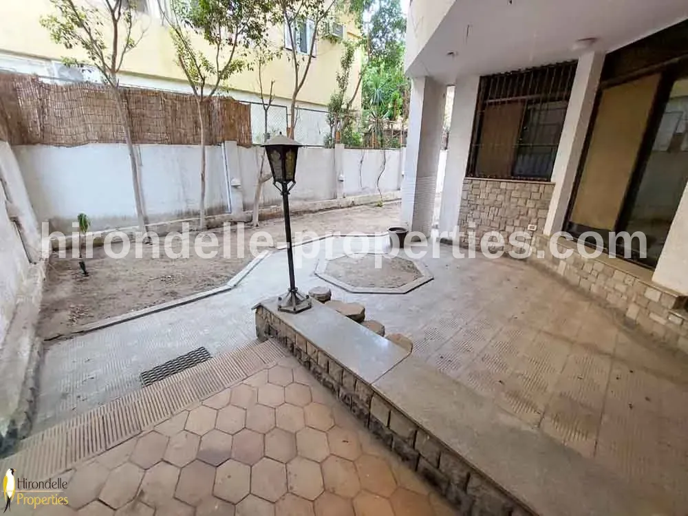 Ground Floor Duplex With Private Garden For Rent In Maadi Degla