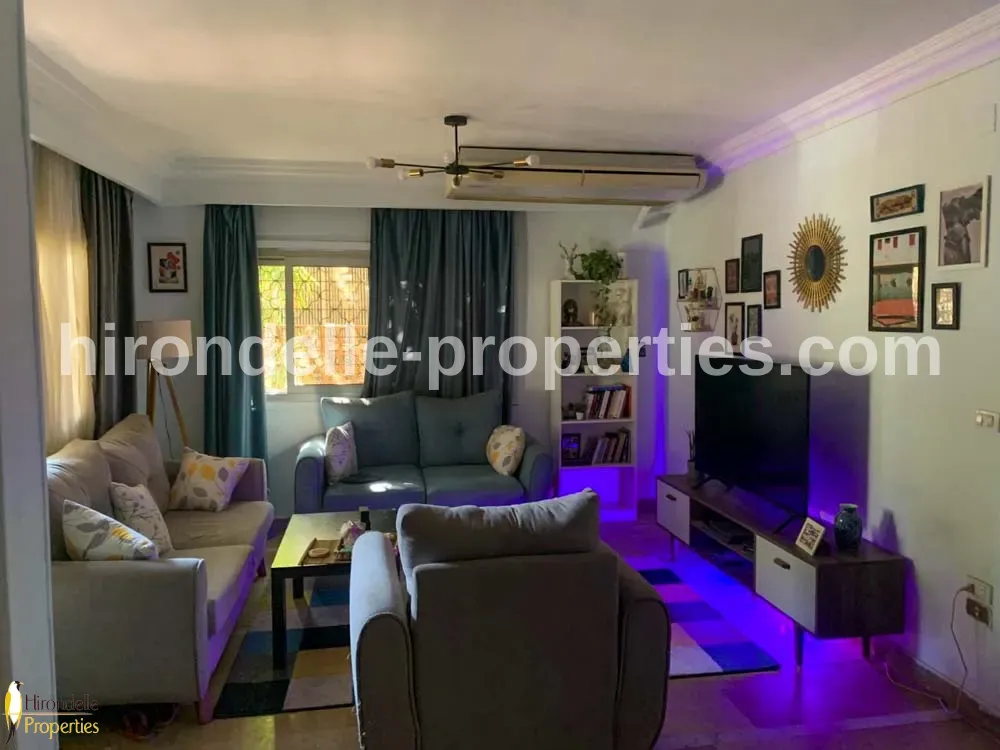 Ground Floor With Private Entrance And Garden For Rent In Maadi Sarayat