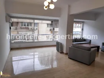 Apartment Overlooking Green View For Rent In Zamalek