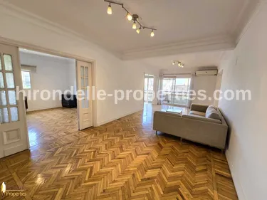 Flat Overlooking Green View For Rent In Zamalek