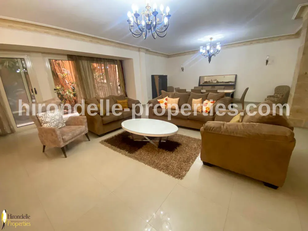 Duplex With Private Garden For Rent In Katameya Heights