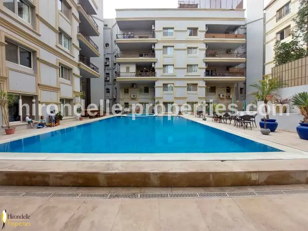 Duplex With Shared Pool For Rent In Maadi Sarayat