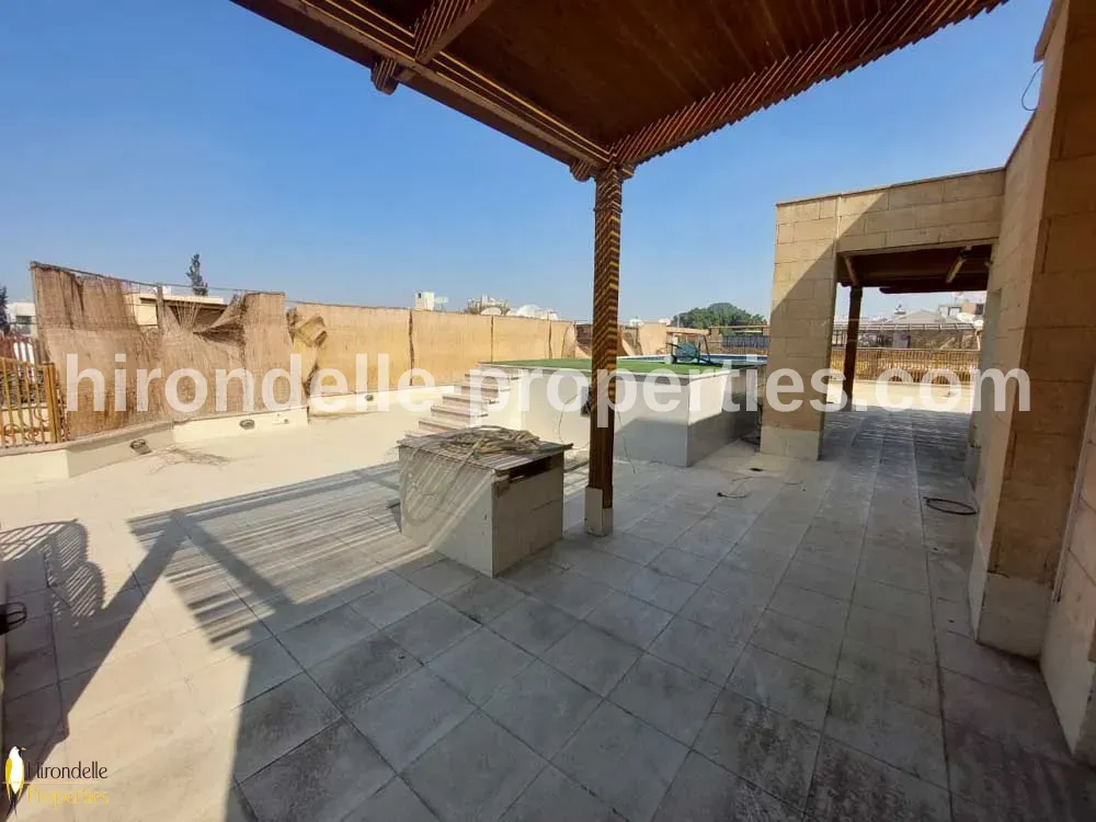 Penthouse With Private And Shared Pool For Rent In Maadi Sarayat