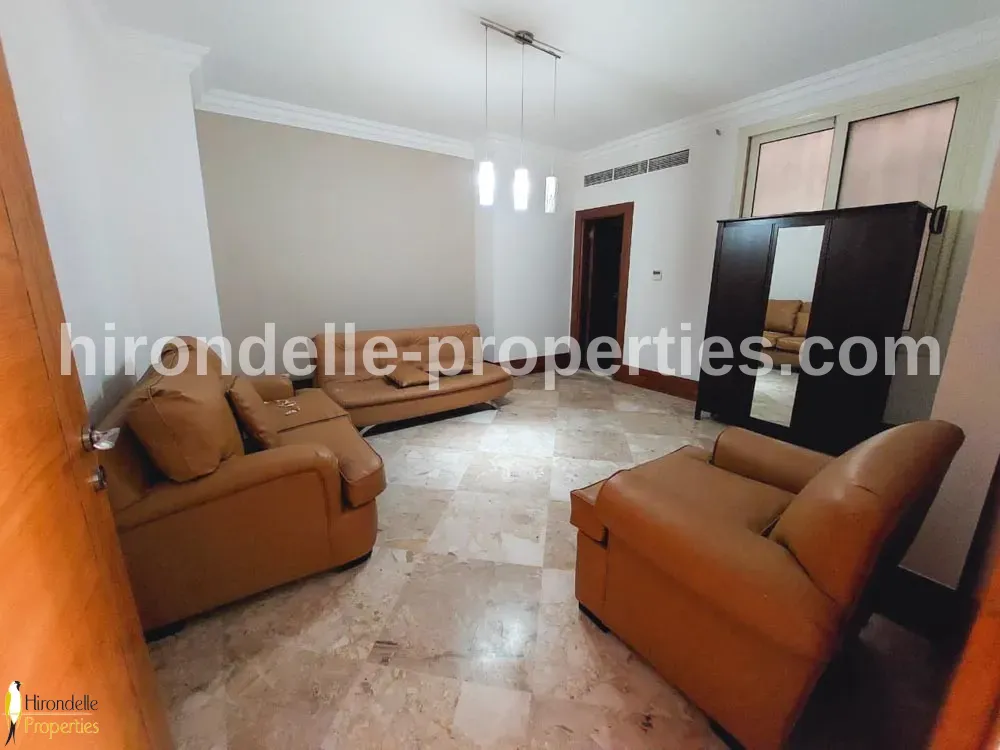 Ground floor With Shared Pool For Rent In Maadi Sarayat