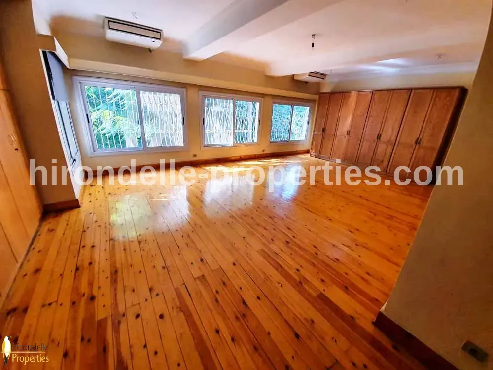 Prime Location Villa With Private Garden For Rent In Maadi Sarayat