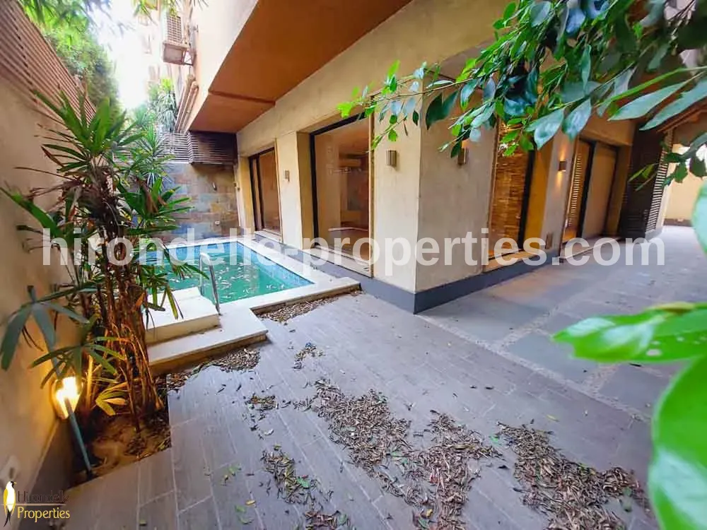 Ground Floor Duplex With Shared Pool For Rent In Maadi Degla