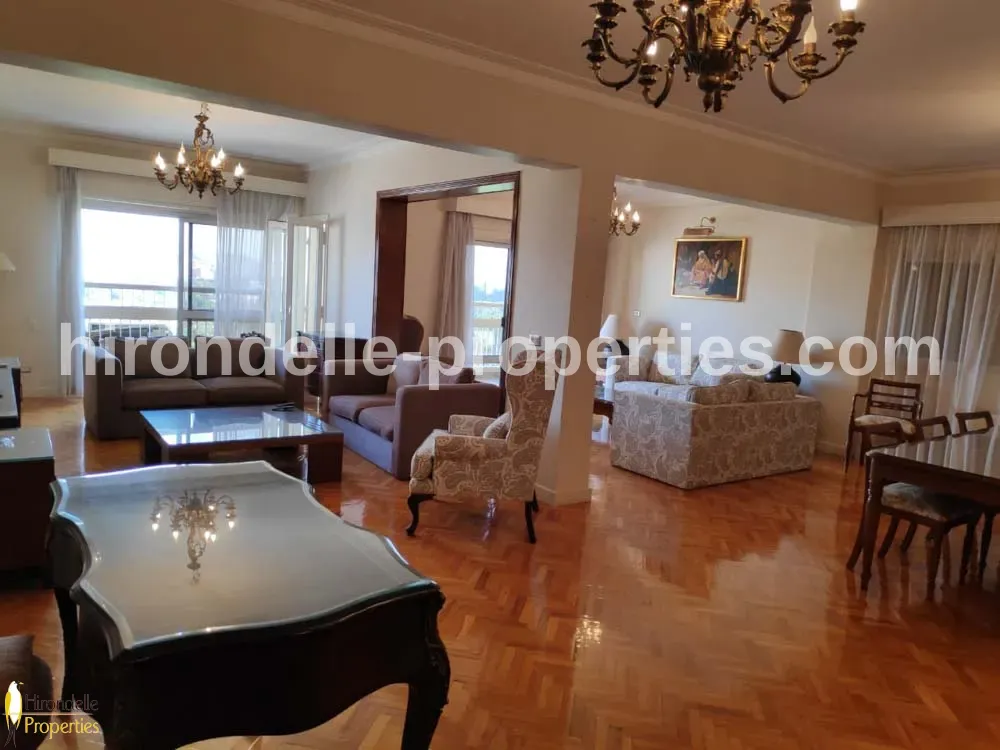 Flat With Balcony For Rent In Zamalek