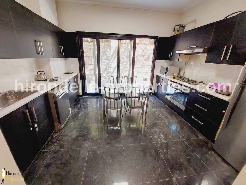 Ground floor With Shared Pool For Rent In Maadi Sarayat