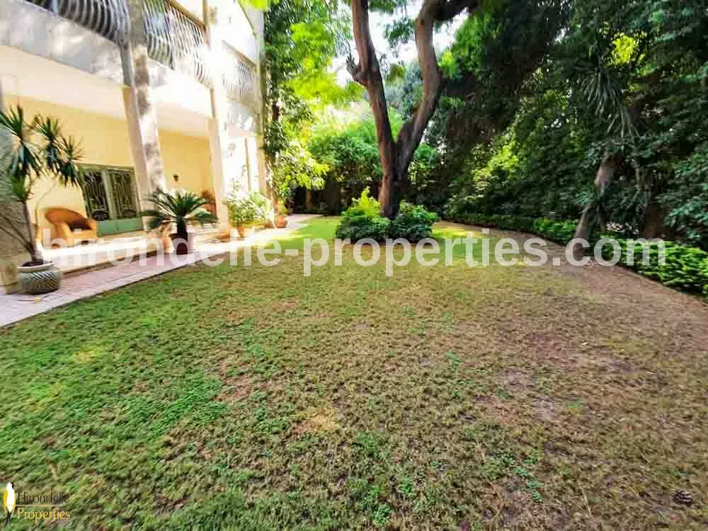 Prime Location Villa With Private Garden For Rent In Maadi Sarayat