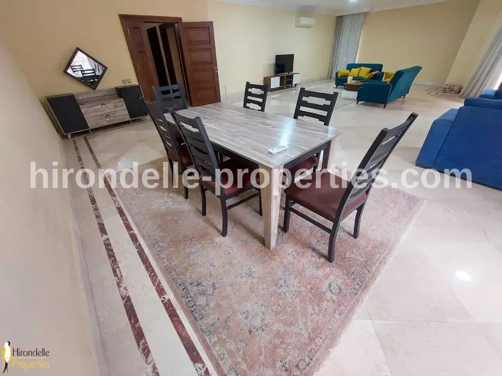 Duplex With Shared Pool For Rent In Maadi Sarayat