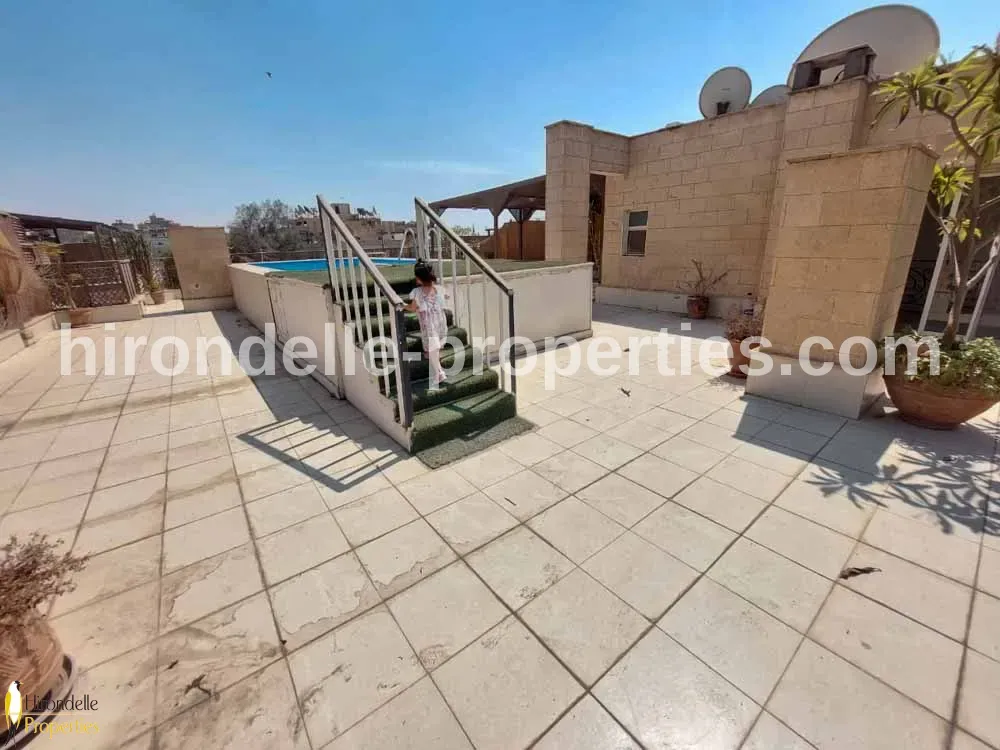 Penthouse Duplex With Private Pool For Rent In Maadi Sarayat