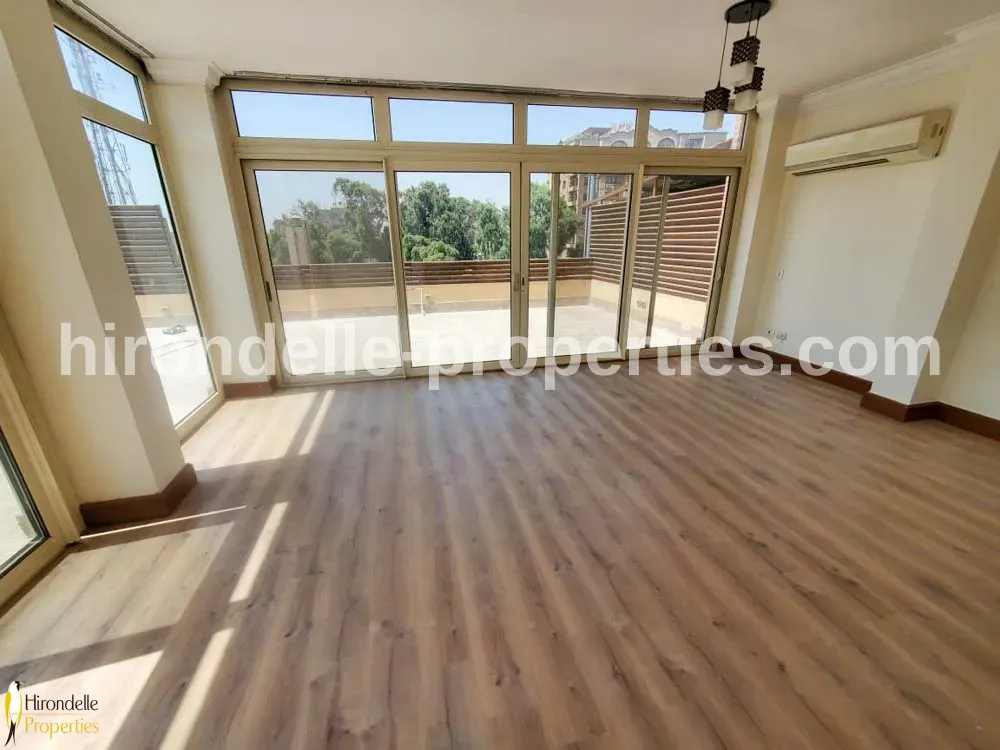 Penthouse With Shared Pool For Rent In Maadi Sarayat