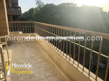 Apartment With Amazing Balcony For Sale In Maadi Sarayat