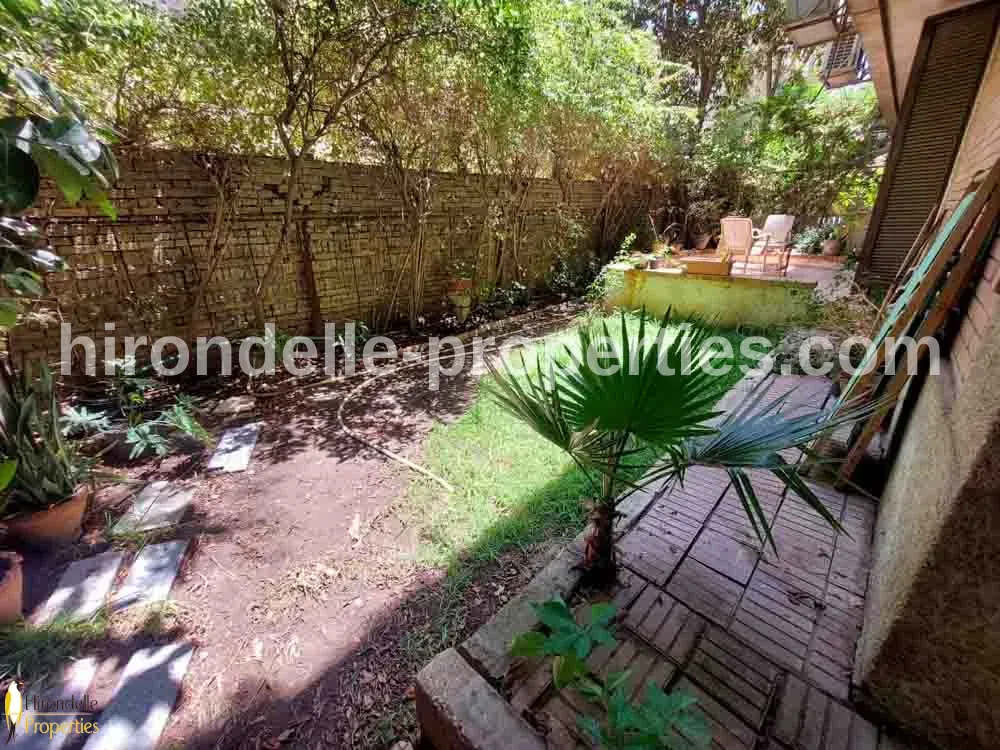 Ground Floor Duplex With Private Garden For Rent In Maadi Sarayat