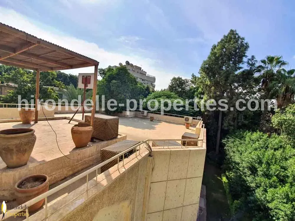 Prime Location Villa With Private Garden For Rent In Maadi Sarayat