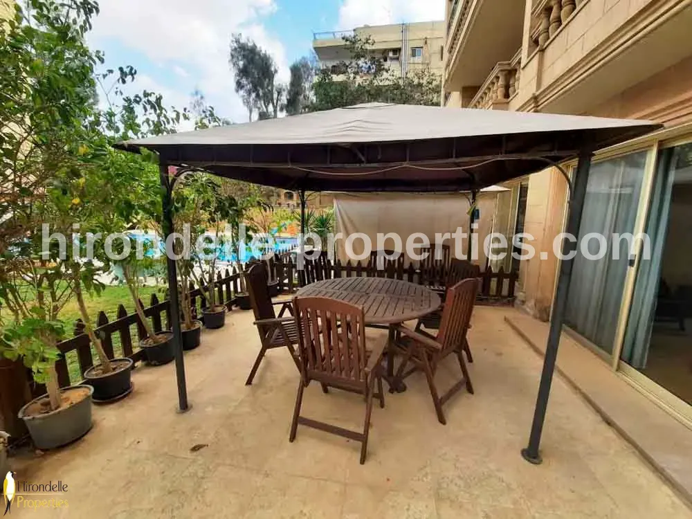 Ground Floor With Shared Pool For Rent In Maadi Sarayat