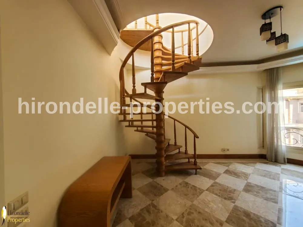 Penthouse With Shared Pool For Rent In Maadi Sarayat