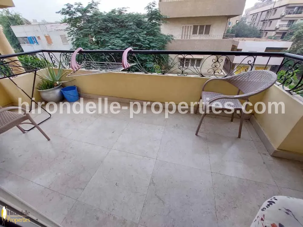 Flat With Balcony For Rent In Maadi Sarayat