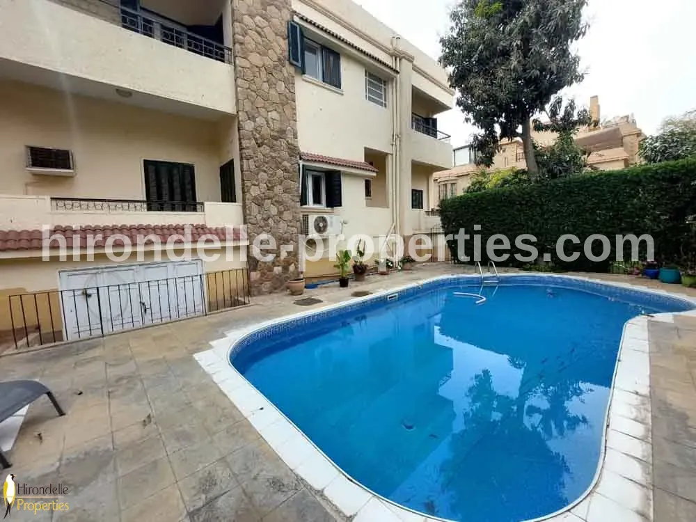 Villa With Private Pool For Rent In Maadi Degla