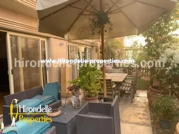 Modern Ground Floor With Shared Pool For Rent In Maadi Sarayat